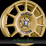 SPARCO TERRA 7,5x17 5x100 ET48.00 race gold + blue lettering