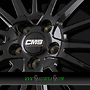 CMS C23 8x19 5x112 ET45.00 drb diamant horn schwarz