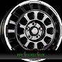 BORBET CW7 8x18 6x130 ET50.00 black rim polished glossy