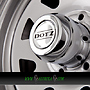 DOTZ DAKAR - Ohne Zubehör 7x16 5x114,3 ET13.00 silver - silber - offroad stahlfelge