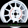 OZ LEGGENDA 7x17 4x100 ET37.00 race white + red lettering