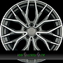 Wheelworld WH37 8,5x20 5x108 ET48.00 daytona grau hochglanzpoliert (dgp+)