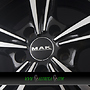 MAK EMBLEMA 8x18 5x112 ET30.00 black mirror face