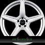 AXXION AX7 9x20 5x120 ET45.00 solid titanium silber matt lackiert (sts)