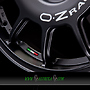 OZ LEGGENDA 7x17 4x100 ET30.00 matt black + white lettering