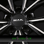 MAK MARK 9x18 5x120 ET44.00 black mirror face