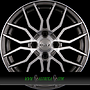 DOTZ LIMEROCK 7x17 4x100 ET44.00 dark - gunmetal frontpoliert