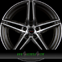 BORBET XRT 8x17 5x100 ET38.00 graphite polished