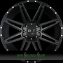  D88 8x18 6x130 ET48.00 matte black milled rivets