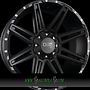  D88 9x18 5x120 ET25.00 matte black milled rivets (mbmr)