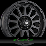 R01 9x18 5x139,7 ET-13.00 matte black + chrome inserts