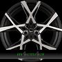  PROJECT X 10x22 5x108 ET40.00 black brushed surface