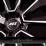 AEZ LEIPZIG 9,5x22 5x112 ET40.00 dark - schwarz glänzend frontpoliert
