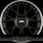 BBS CH-RII 10x22 5x130 ET45.00 radstern schwarz matt - felgenbett titan matt