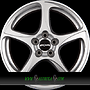 RONAL R53 8x18 5x112 ET45.00 kristallsilber