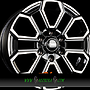 CMS C35 PICK UP 7,5x17 6x139,7 ET38.00 db diamant schwarz glanz