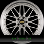 BBS LM 7x17 4x100 ET48.00 brillantsilber - felgenbett diamantgedreht