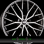 FONDMETAL MAKHAI 10x21 5x112 ET19.00 glossy black machined