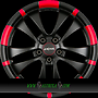 RONAL R59 7x16 5x112 ET35.00 jetblack-matt-red rim