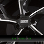 FONDMETAL ATENA 10x21 5x112 ET40.00 glossy black machined