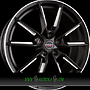 BORBET LX 8,5x20 5x108 ET45.00 black matt spoke rim polished