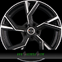  AF20 8x18 5x112 ET48.00 black polished