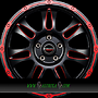 BORBET CW8 8x18 5x120 ET45.00 red rim window polished matt