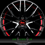 MAM MAM RS4 7,5x17 5x112 ET35.00 black painted red inside (bpri)