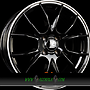  KIRA 8x18 5x114,3 ET48.00 glanzschwarz polierter ring