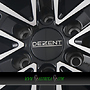 DEZENT KC 6,5x17  ET50.00 dark - schwarz frontpoliert