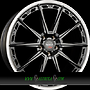 DOTZ SONOMA 9,5x19 5x114,3 ET45.00 dark - schwarz matt poliertes horn