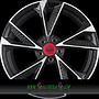 MAM MAM RS6 8x18 5x112 ET30.00 black front polish (bfp)