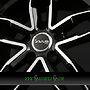  AF16 7,5x17 5x100 ET36.00 black polished