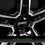 DBV VEGAS KG 7,5x17 5x112 ET36.00 dark - schwarz glänzend frontpoliert