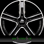 DBV VEGAS KG 7,5x17 5x112 ET36.00 dark - schwarz glänzend frontpoliert