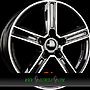 DBV VEGAS KG 7,5x17 5x112 ET36.00 dark - schwarz glänzend frontpoliert