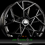  CARTESIO 7x17 4x100 ET38.00 glossy black