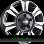 CMS C31 HEAVY DUTY 6,5x16  ET50.00 db diamant schwarz glanz