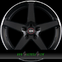  FIVE 8x17 5x112 ET42.00 black matt polished