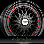  GTP 072 7x16 4x100 ET35.00 schwarz matt voll lackiert