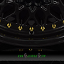  GTP 072 7x16 4x100 ET35.00 schwarz voll lackiert goldene zierschrauben