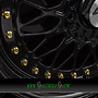  GTP 072 7x16 4x100 ET35.00 schwarz voll lackiert goldene zierschrauben