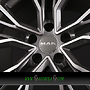 MAK UNION 7x17 5x100 ET48.00 gun metal mirror face