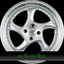  GTP 083 8,5x16 4x100 ET35.00 silber felgenbett poliert