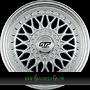  GTP 072 8,5x17 4x100 ET35.00 silber felgenbett poliert