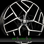 NORA 8x19 5x112 ET34.00 nero s machined - schwarz glanz frontpoliert