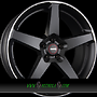  FIVE 8,5x19 5x112 ET45.00 black matt polished