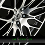  FINA 9,5x21 5x110 ET37.00 nero machined - schwarz matt frontpoliert