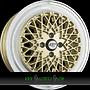  GTP 041 7,5x17 5x100 ET25.00 gold felgenbett poliert