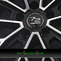 FONDMETAL 1972 9x20 5x112 ET21.00 glossy black machined